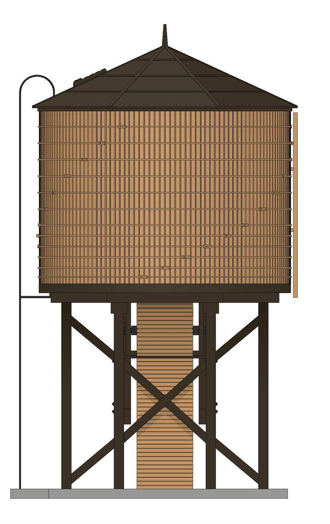 Broadway Limited 7926 | Water Tower - Weathered Brown | HO Scale - Squeaky's Trains