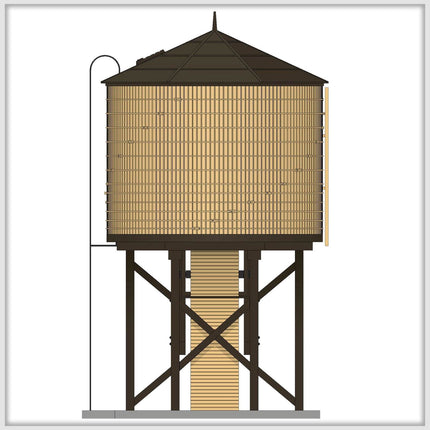 Broadway Limited 7927 | Water Tower - Weathered Yellow | HO Scale - Squeaky's Trains
