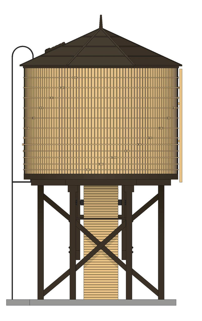 Broadway Limited 7927 | Water Tower - Weathered Yellow | HO Scale - Squeaky's Trains