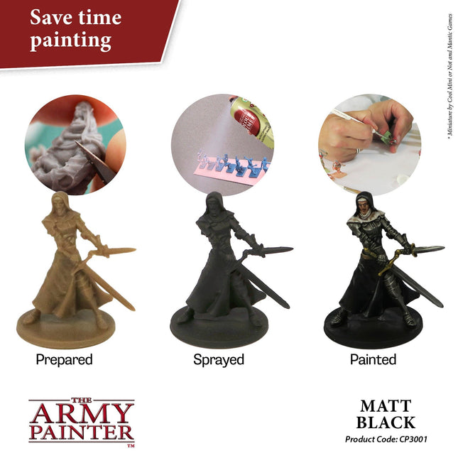 The Army Painter CP3001S black primed miniatures