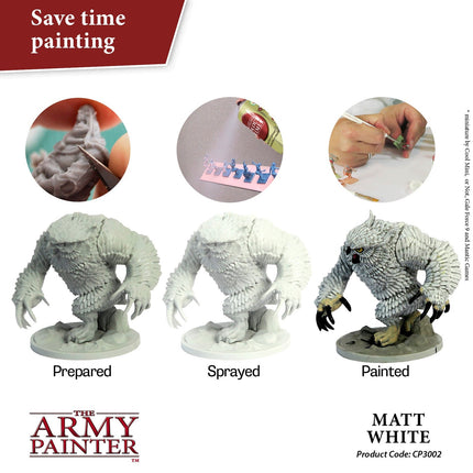 The Army Painter CP3002S white primed miniatures