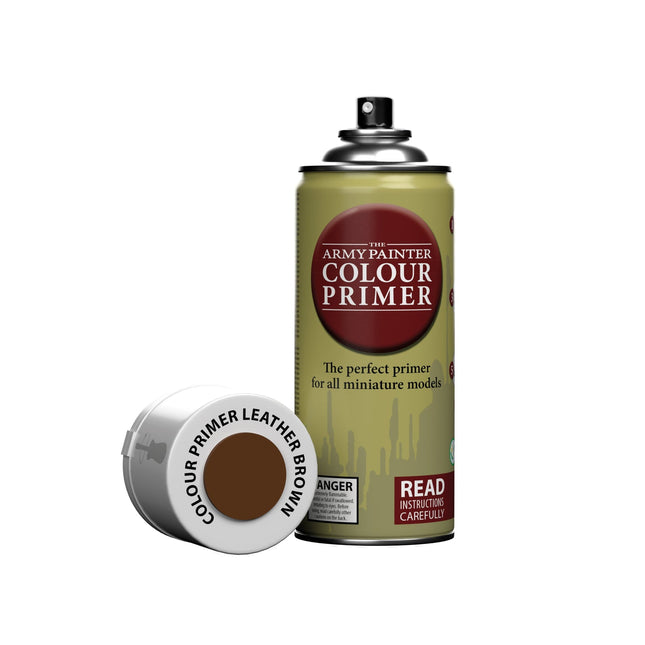 The Army Painter CP3004S Leather Brown colour primer spray can