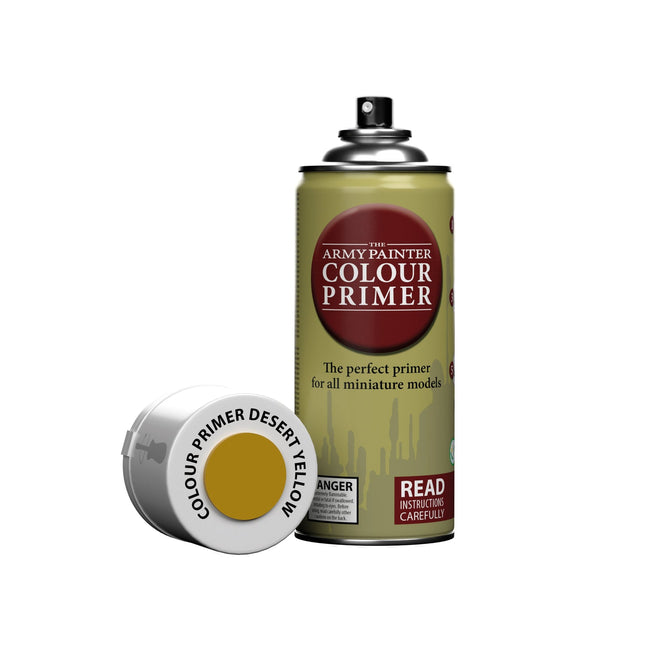 The Army Painter CP3011S Desert Yellow colour primer spray can