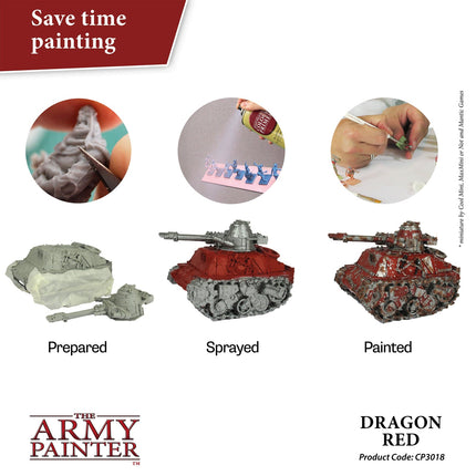The Army Painter CP3018S deep red primed models