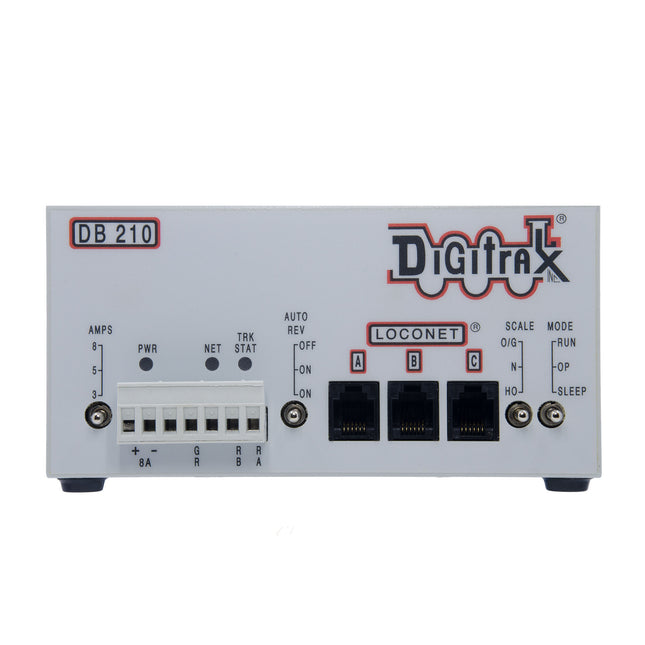 Digitrax DB210 | Single 3/5/8 Amp AutoReversing DCC Booster | Multi Scale