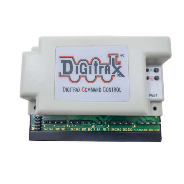Digitrax PM74 | Power Manager with Occupancy and Transponding detection for 4 sub-districts | Multi Scale - Squeaky's Trains