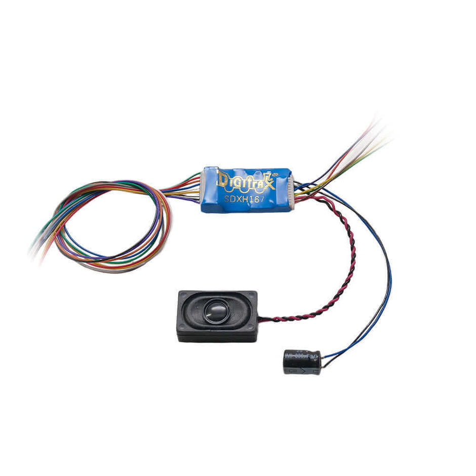 Digitrax SDXH167D Sound Decoder | HO Scale – Squeaky's Trains & Things