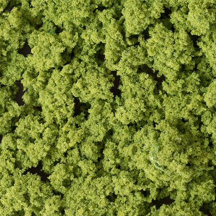 Woodland Scenics FC182 Clump Foliage Light Green 3 Quart Bag - Large bag of dyed foam clump foliage for ground cover and tree foliage in all scales