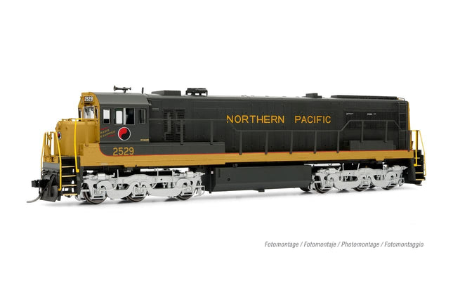Rivarossi HR2886S GE U25C Northern Pacific #2529 HO Scale - DCC sound locomotive side view