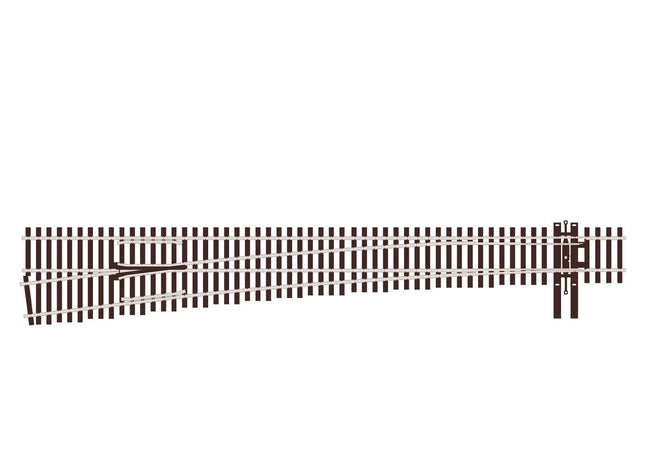 Peco SL-U7082 Code 70 #8 Turnout, Left Hand, Unifrog, HO scale