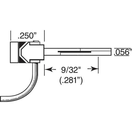 Kadee 380-14850 | #148-50 Whisker® Metal Couplers Bulk Pack (50 Pairs) | HO Scale dimensions and specifications diagram