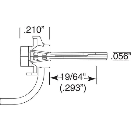 Kadee 119 | SE Shelf Whisker® Metal Couplers with Gearboxes - Medium (9/32") Centerset Shank | HO Scale - Squeaky's Trains