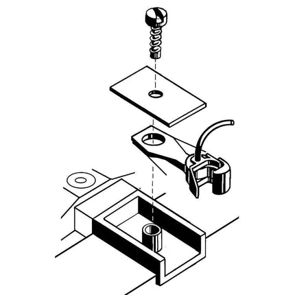 Kadee 119 | SE Shelf Whisker® Metal Couplers with Gearboxes - Medium (9/32") Centerset Shank | HO Scale - Squeaky's Trains