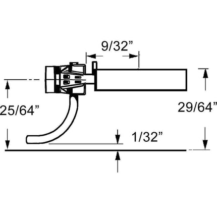 Kadee 158 | Whisker® Scale Metal Couplers with Gearboxes - Medium (9/32") Centerset Shank | HO Scale - Squeaky's Trains