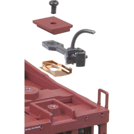 Kadee 25 | 20-Series Plastic Couplers with Gearboxes - Short (1/4") Overset Shank | HO Scale - Squeaky's Trains