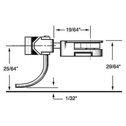 Kadee 38 | 30-Series Plastic Couplers with Gearboxes - Medium (9/32") Underset Shank - Squeaky's Trains