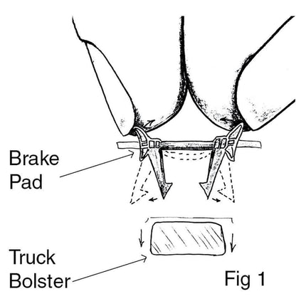 Kadee 442 | Brake Pads - Wide Bolster Trucks - Detail Parts (HO Scale) - Squeaky's Trains