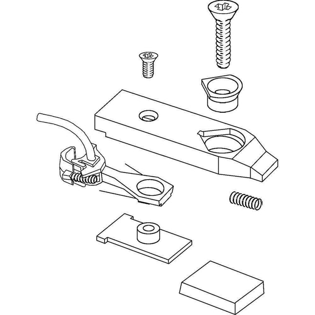 Kadee 451 | Extended Swing Gearbox & Whisker Metal Couplers - Medium (9/32") Centerset Shank - Squeaky's Trains