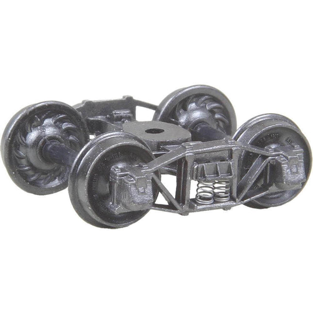 Kadee 501 | Arch Bar Trucks with 33" Ribbed Back Wheels - Metal Fully Sprung | HO Scale - Squeaky's Trains
