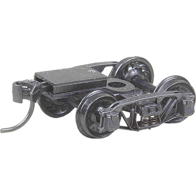 Kadee 510 | Andrews (1898) Trucks with Ready-to-Mount Couplers, 33" Ribbed Back Wheels - Metal Fully Sprung (HO Scale) - Squeaky's Trains