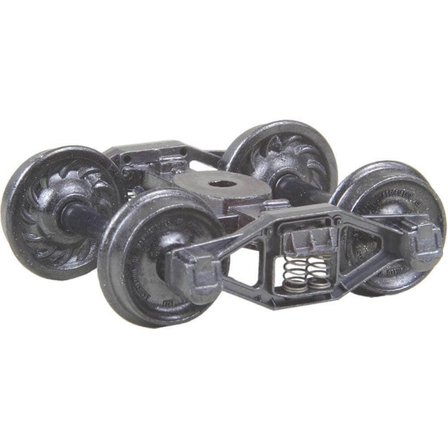 Kadee 511 | Bettendorf T-Section Trucks with 33" Ribbed Back Wheels - Metal Fully Sprung (HO Scale) - Squeaky's Trains
