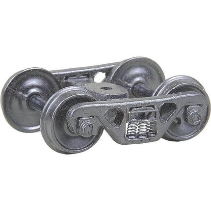 Kadee 513 | A.S.F.® 100-ton Roller Bearing Trucks with 36" Smooth Back Wheels - Metal Fully Sprung (HO Scale) - Squeaky's Trains