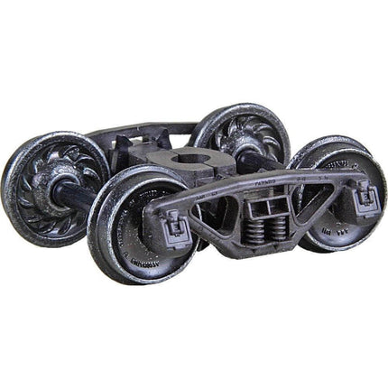 Kadee 583 | Arch Bar Self Centering Caboose Trucks with 33" Ribbed Back Wheels - HGC (HO Scale) - Squeaky's Trains