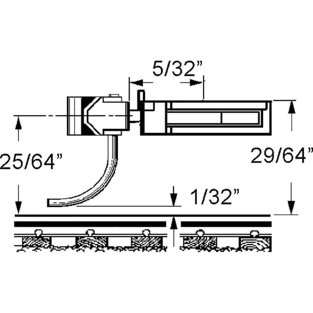Kadee 711 | Split Shank 3/4 size Old Time Plastic Couplers - Black | HO Scale - Squeaky's Trains