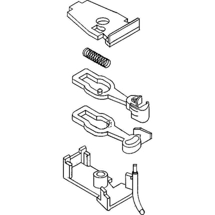 Kadee 712 | Split Shank 3/4 size Old Time Plastic Couplers - Rust | HO Scale - Squeaky's Trains