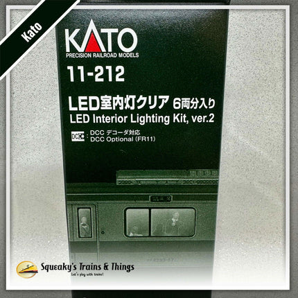 Kato 11-212 | Passenger LED Car Interior Lighting Kit v2 (6 pk) | N Scale - Squeaky's Trains