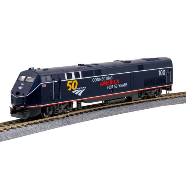 Kato 37-6113 | GE P42DC 50th Anniversary Amtrak (AMTK) - Road Number 100 | HO Scale - Squeaky's Trains