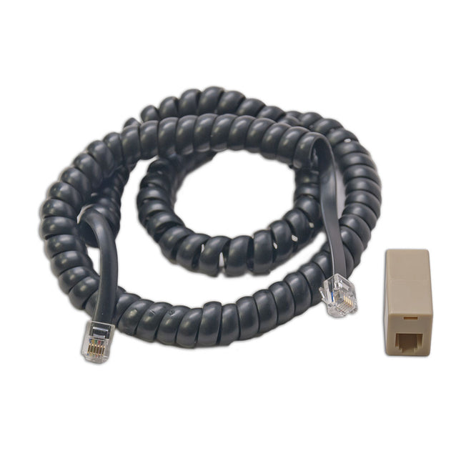 Digitrax LNCCMC1 | Coiled Cord & RJ12 Modular Adapter | LocoNet Accessory