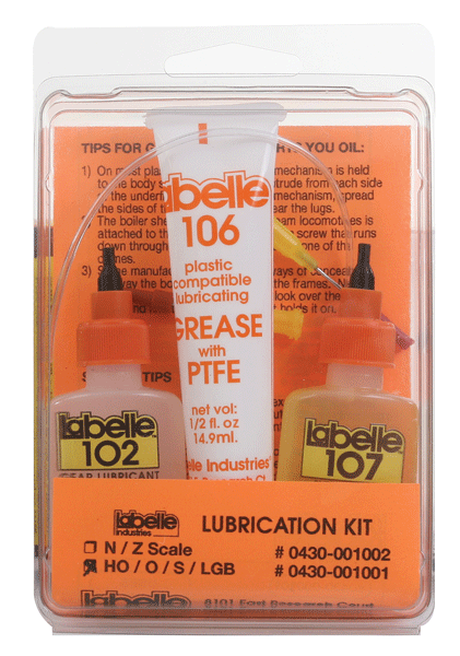 Labelle 1001 | Complete Lubricant Set | HO, O, S, On30, Large Scale - Squeaky's Trains
