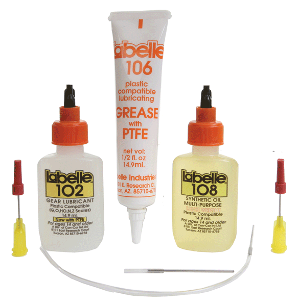 Labelle 1002 | Complete Lubricant Set | Z, N, HO Scale - Squeaky's Trains