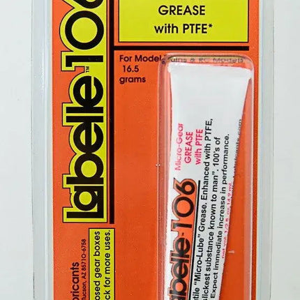 Labelle 106 | Plastic Compatible Grease w/PTFE - 1/2oz 14.8mL | Multi Scale - Squeaky's Trains