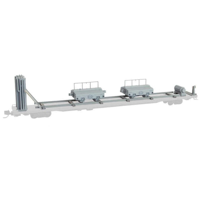 Micro Trains 499 45 012 | Scale Test Car Kit 2-Pack - Fits 89' flat cars - Mixed Media Kit, Undecorated | N Scale - Squeaky's Trains