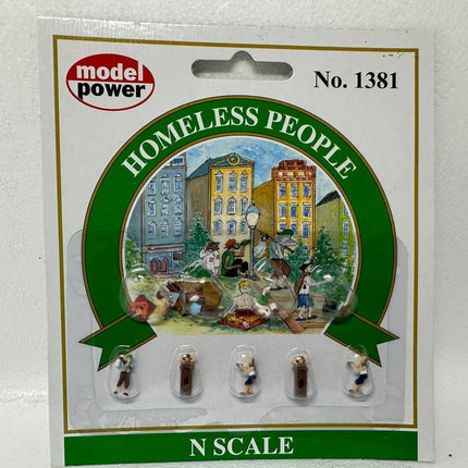Model Power 1381 | Homeless People (9) | N Scale - Squeaky's Trains