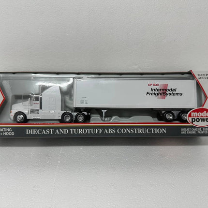 Model Power 17006 | Long-Haul Tractor w/Sleeper & Box Trailer - Canadian Pacific | HO Scale - Squeaky's Trains