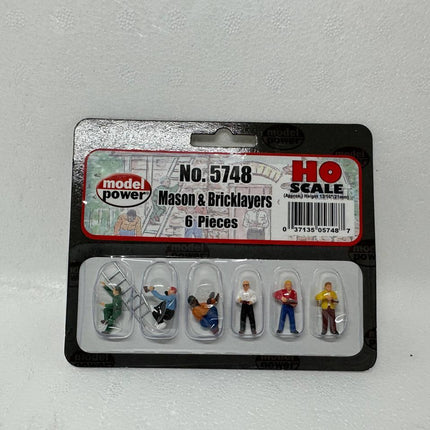 Model Power 5748 | Masons & Bricklayers | HO Scale - Squeaky's Trains