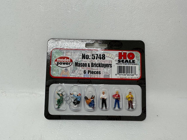 Model Power 5748 | Masons & Bricklayers | HO Scale - Squeaky's Trains