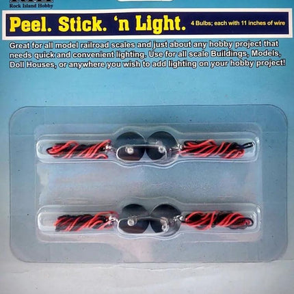 Rock Island Hobby 510 | Peel. Stick. 'n Light - 4 Pack | Multi Scale - Squeaky's Trains