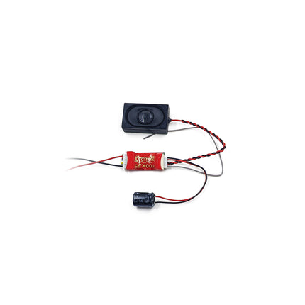 Digitrax SFX007 SoundFX sound-only DCC decoder with Easy Connect harness and 8 ohm box speaker
