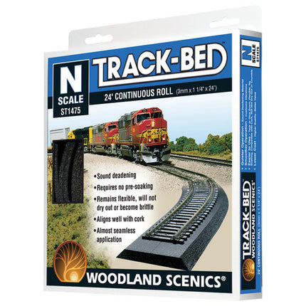 Woodland Scenics ST1475 Track-Bed Roll N Scale foam roadbed - package front