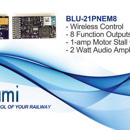 SoundTraxx 885623 | BLU-21PNEM8 Blunami EMD-2 Diesel Sound Decoder - Squeaky's Trains