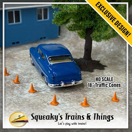 Squeaky's Trains | 18″ Traffic/Construction Cones | HO Scale - Squeaky's Trains