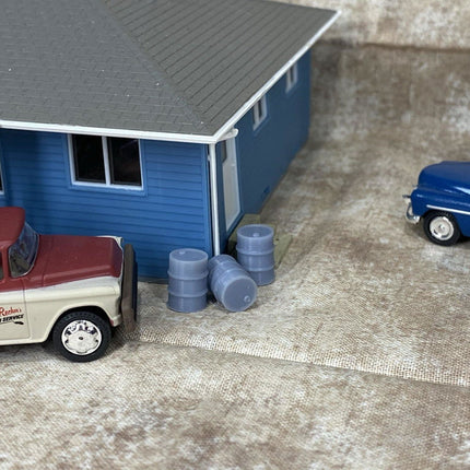 Squeaky's Trains | 55 Gallon Drums | HO Scale - Squeaky's Trains