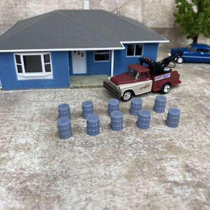 Squeaky's Trains | 55 Gallon Drums | HO Scale - Squeaky's Trains