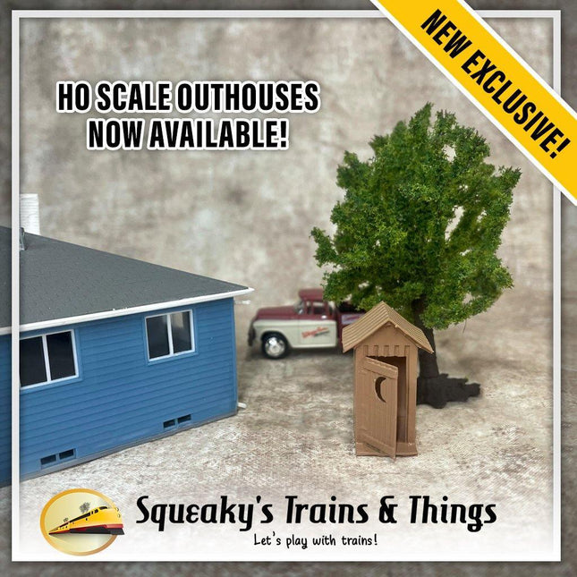 Squeaky's Trains | Outhouses | HO Scale - Squeaky's Trains