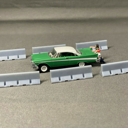Squeaky's Trains | Temporary Concrete Barriers | HO Scale - Squeaky's Trains