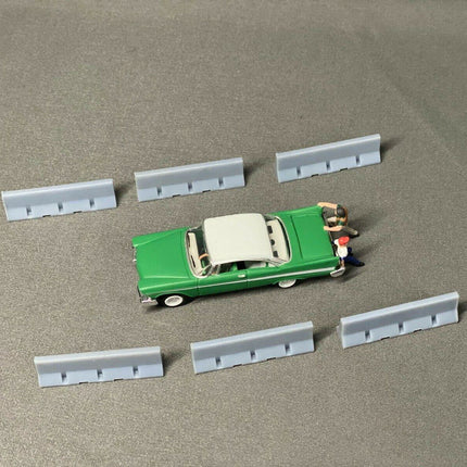 Squeaky's Trains | Temporary Concrete Barriers | HO Scale - Squeaky's Trains